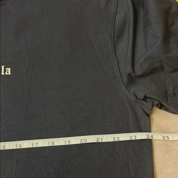 YoungLA Gray Long Sleeve Tee Classic Crew Neck - Picture 5 of 9